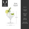 Angled Crystal Gin & Tonic Glasses by Viski®