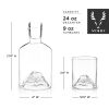 3-Piece Mountain Crystal Decanter and Tumbler Set Viski®