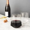 Seneca Crystal Faceted Wine Glasses Viski®