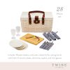 Tahoe Cream Picnic Basket for Four by Twine Living®