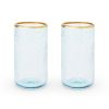 Aqua Bubble Glass Tumbler Set by Twine®
