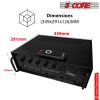 5 CORE Power Amplifier 40W RMS 300W Peak Amp With USB AUX & 3 Mic Input Stereo Receiver + Bass & Trebble Control Home Audio System Amplificador for In