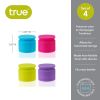 TrueCap™ Set of 4 Jewel Tone Bottle Stoppers by True