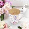 Bailey™ Botanical Bliss Ceramic Tea Mug & Infuser by Pinky U