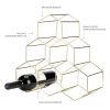 Belmont Geo 6-Bottle Counter Top Wine Rack in Gold Viski®