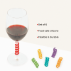 Spring Silicone Wine Charms