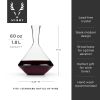 Raye Crystal Angled Wine Decanter Viski®
