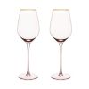Rose Crystal White Wine Glass Set by Twine®
