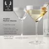 Raye Angled Crystal Martini Glasses Viski®