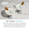 Glass FREEZE™ Martini Glass (set of two) in Gray by HOST®
