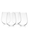 Vino Stemless Red Wine Glass by True set of 4