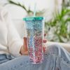 Mermaid Glitter 24 Oz Drink Tumbler Blush®
