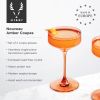 Reserve Nouveau Crystal Coupes in Amber Viski®