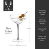 Seneca Crystal Diamond Martini Glasses Viski®