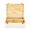Celebrate Wood Champagne Box with Set of Flutes by Twine®
