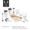 17-Piece Stainless Steel Barware Set in Silver Viski®