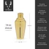 Belmont Measured Cocktail Shaker in Gold Viski®