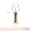 Glass Hurricane Bottle Lamp by Twine®