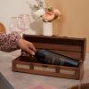1-Bottle Vintage Striped Trunk Wine Box by Twine®