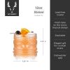 Pacific Crystal Tiki Lowball Tumblers Viski®