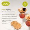 Topper Bamboo Appetizer Glass Toppers by True