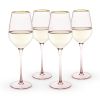 Rose 14 oz. Crystal White Wine Glass Set of 4 by TwineÂ®