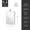 Harrison Slim Flask in Stainless Steel Viski®