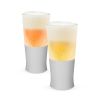 Glass FREEZE™ Beer Glass in Gray (set of two) by HOST®