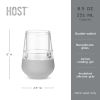 Glass FREEZE™ Wine Glass (set of two) in Gray by HOST®