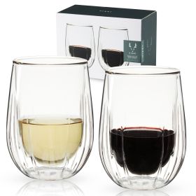 Double Walled Wine Glasses Viski®