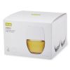 Vino Stemless White Wine Glass by True set of 4