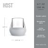 Glass FREEZE™ Tasting Glass (set of two) in Gray by HOST®