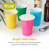 16 oz Bright Color Plastic Cups, Set of 24 by True