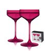 Reserve Nouveau Crystal Coupes in Berry Viski®