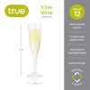 True Party 5.5 oz Plastic Champagne Flute, Set of 12