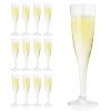 True Party 5.5 oz Plastic Champagne Flute, Set of 12
