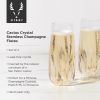 Cactus Crystal Stemless Champagne Flutes by Viski®