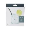 Warren Stainless Steel Lowball Straws in Gunmetal Viski®