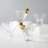 Raye Heavy Base Crystal Stemless Martini Glasses Viski®