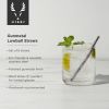 Warren Stainless Steel Lowball Straws in Gunmetal Viski®