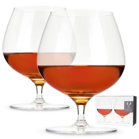 Raye Crystal Wingback Brandy Glasses Viski®
