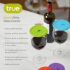 Dome Wine Glass Covers in Asstd Colors by True