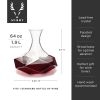 Seneca Crystal Faceted  Wine Decanter Viski®
