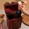 2 Bottle Antique Wooden Wine Box by Twine®