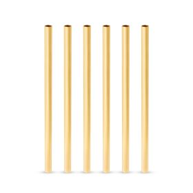 Belmont Stainless Steel Lowball Straws in Gold Viski®