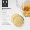 Hammered Brass Coasters by Viski®