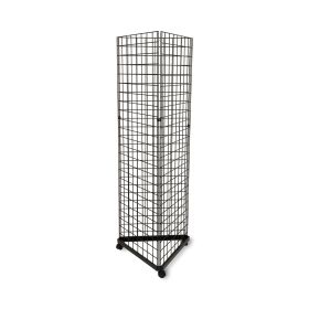 Triangle Grid Tower Display with 72 Hooks