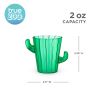 Cactus Shot Glasses, Set of 4 by True Zoo