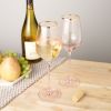 Rose Crystal White Wine Glass Set by Twine®