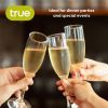 Stemmed Champagne Flutes set of 6 by True